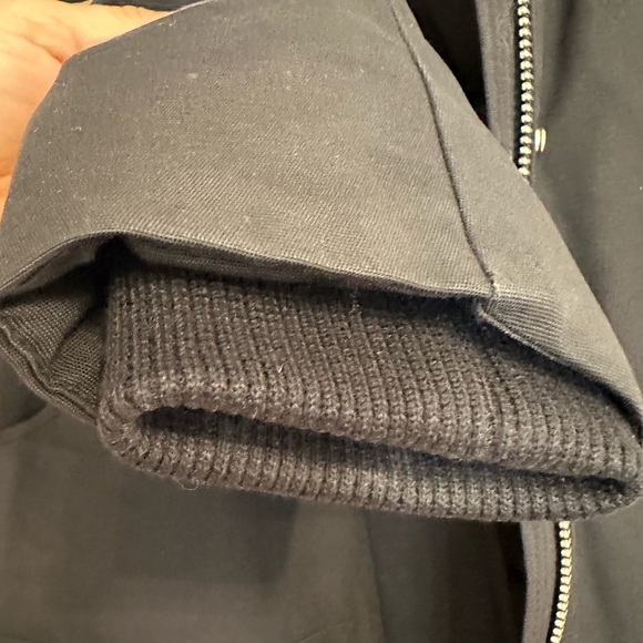 Women’s Black Moose Knuckles Stirling Down Parka w/Blue Fox Fur, Size Small - Picture 4 of 8